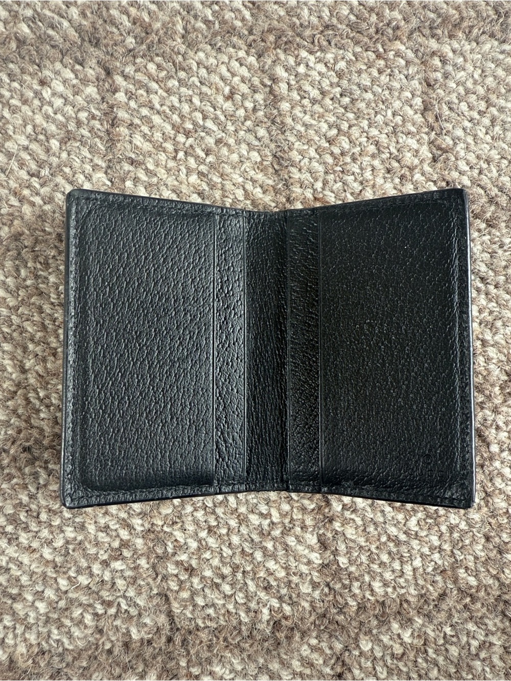Like New 100% Authentic Men’s Gucci Card Case with Horsebit Black Leather - Picture 3 of 6